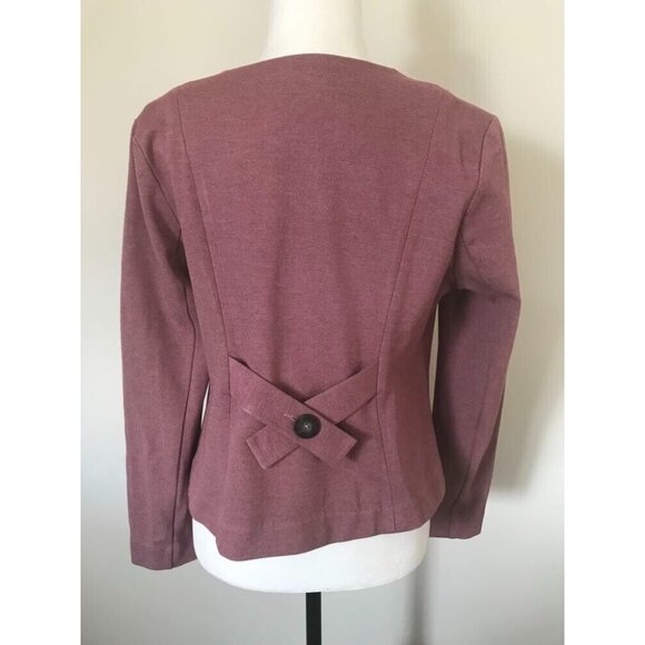 CABI Applaud Jacket Size 8 Rose Pink Quartz Pockets Multi Button Cuffs - Picture 6 of 9